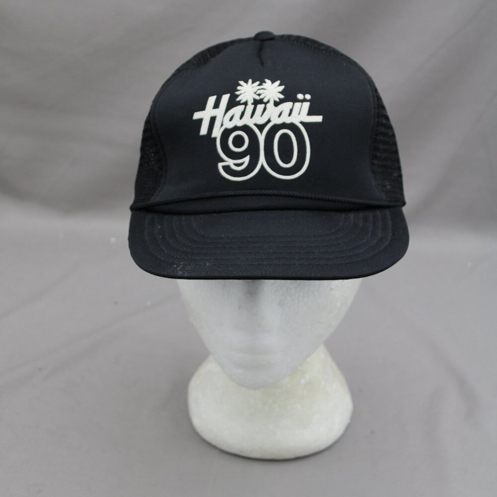 Vintage Screened Trucker Hat - Hawaii 90 - Adult Snapback